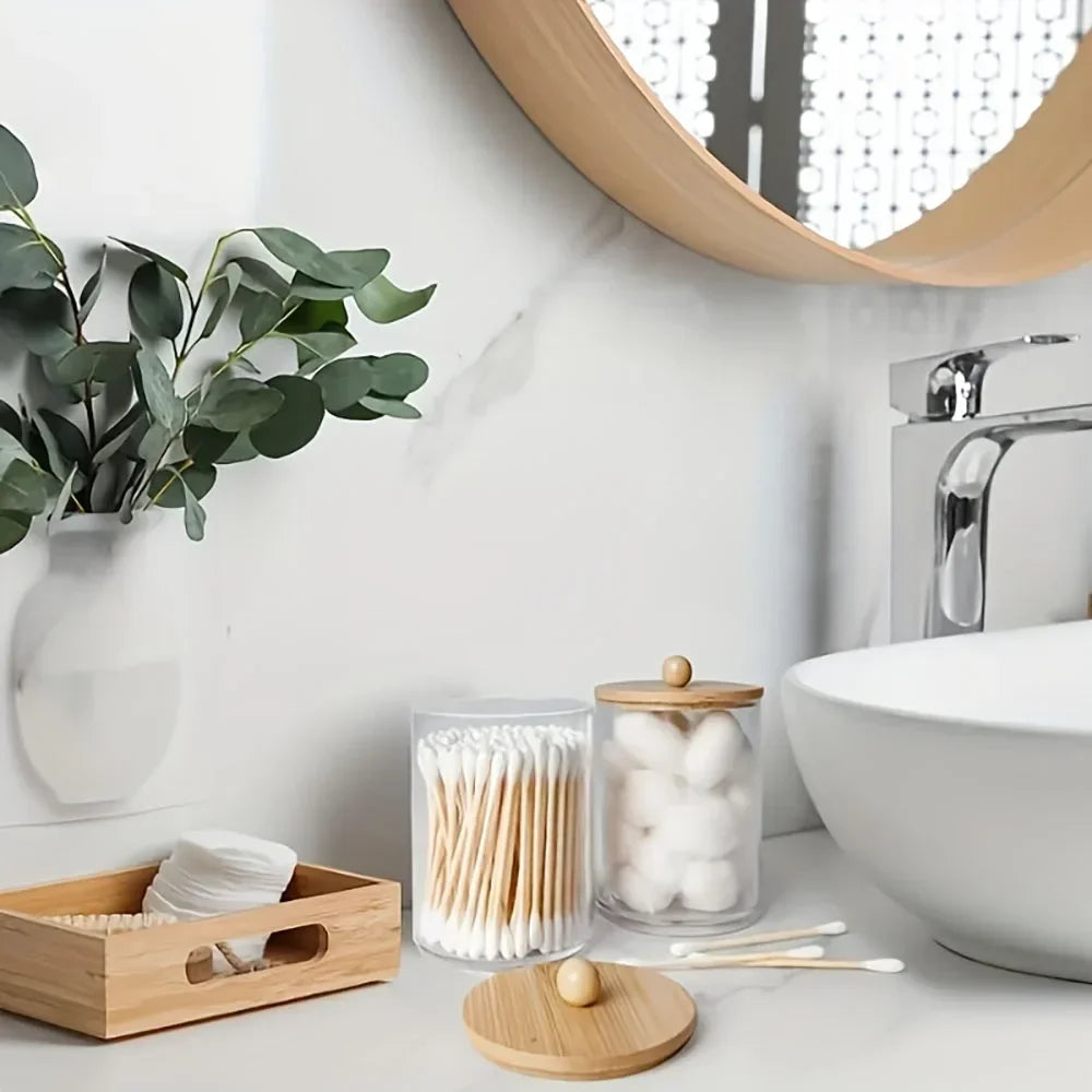Bamboo Bathroom Accessories Set