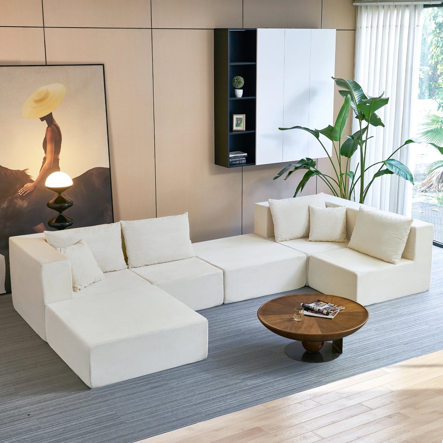 140" Modular Sectional Sofa