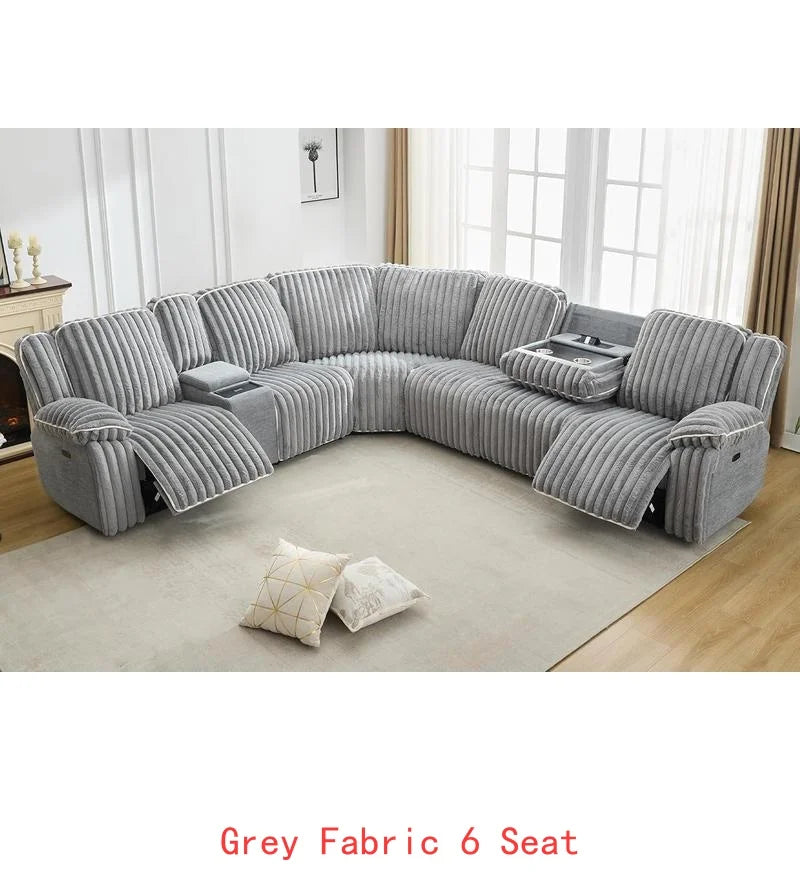 Power Reclining Sectional Sofa Couch