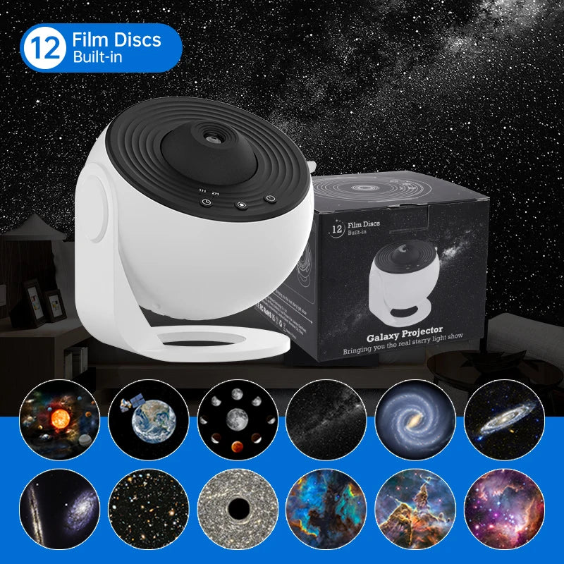 360° Rotate Planetarium Lamp & Galaxy Projector