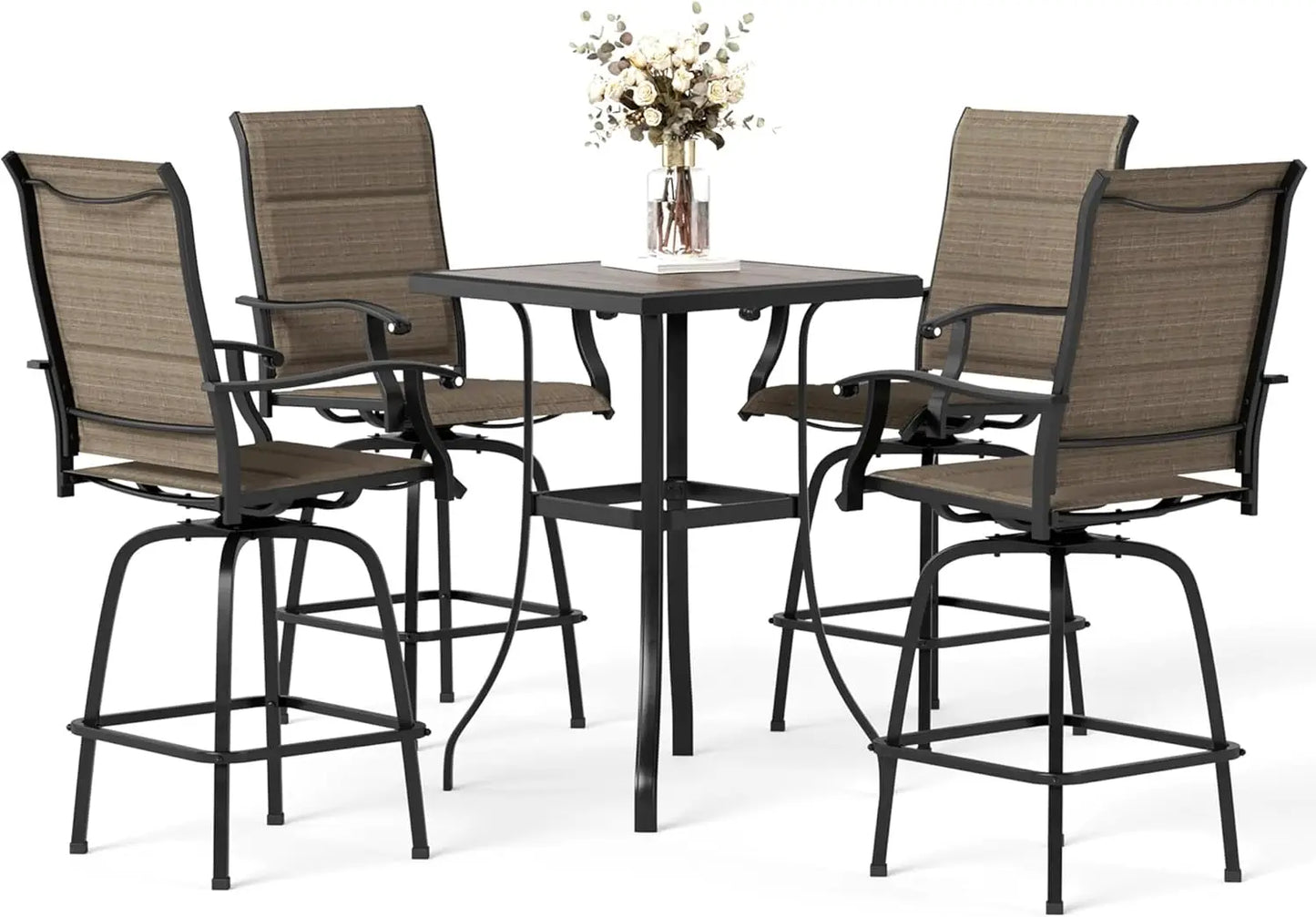 5-Piece High Top Bistro Set for 4