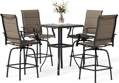 5-Piece High Top Bistro Set for 4