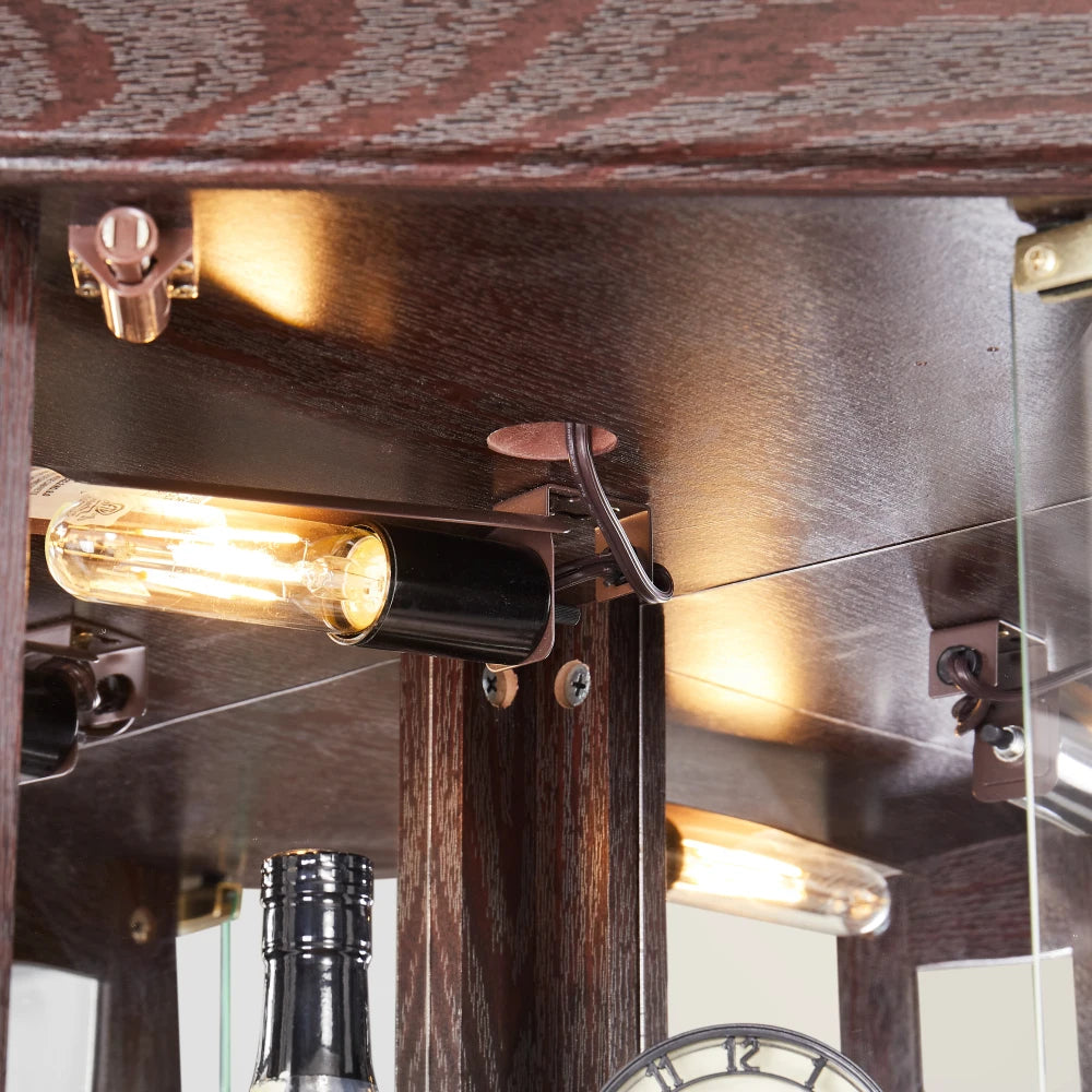 Lighted Corner Curio Cabinet & Display Case