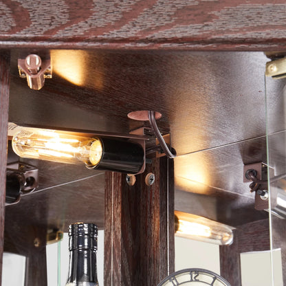 Lighted Corner Curio Cabinet & Display Case