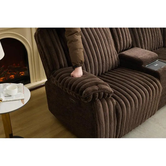 Power Reclining Sectional Sofa Couch