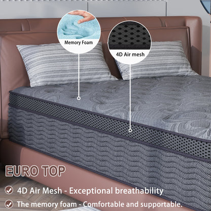 Hybrid Spring Memory Foam Medium Firm Mattress