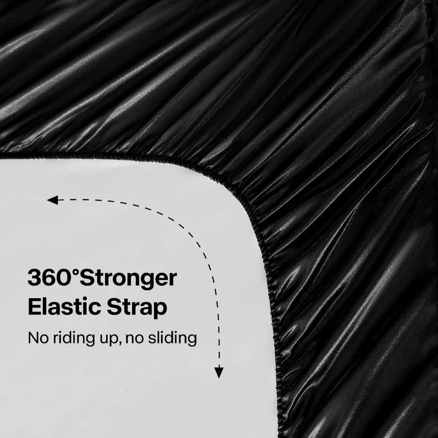 Satin Sheet Set for Hair & Skin Care