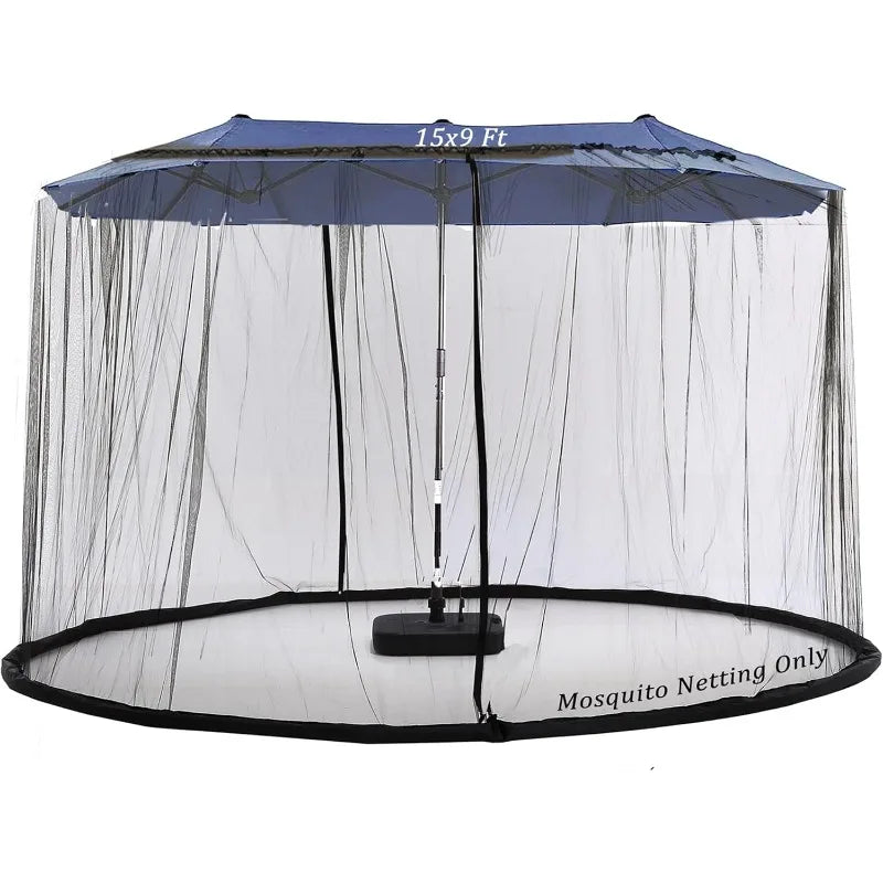 15ft Double-Sided Large Outdoor Umbrella