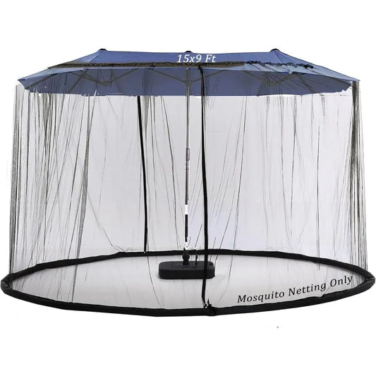 15ft Double-Sided Large Outdoor Umbrella