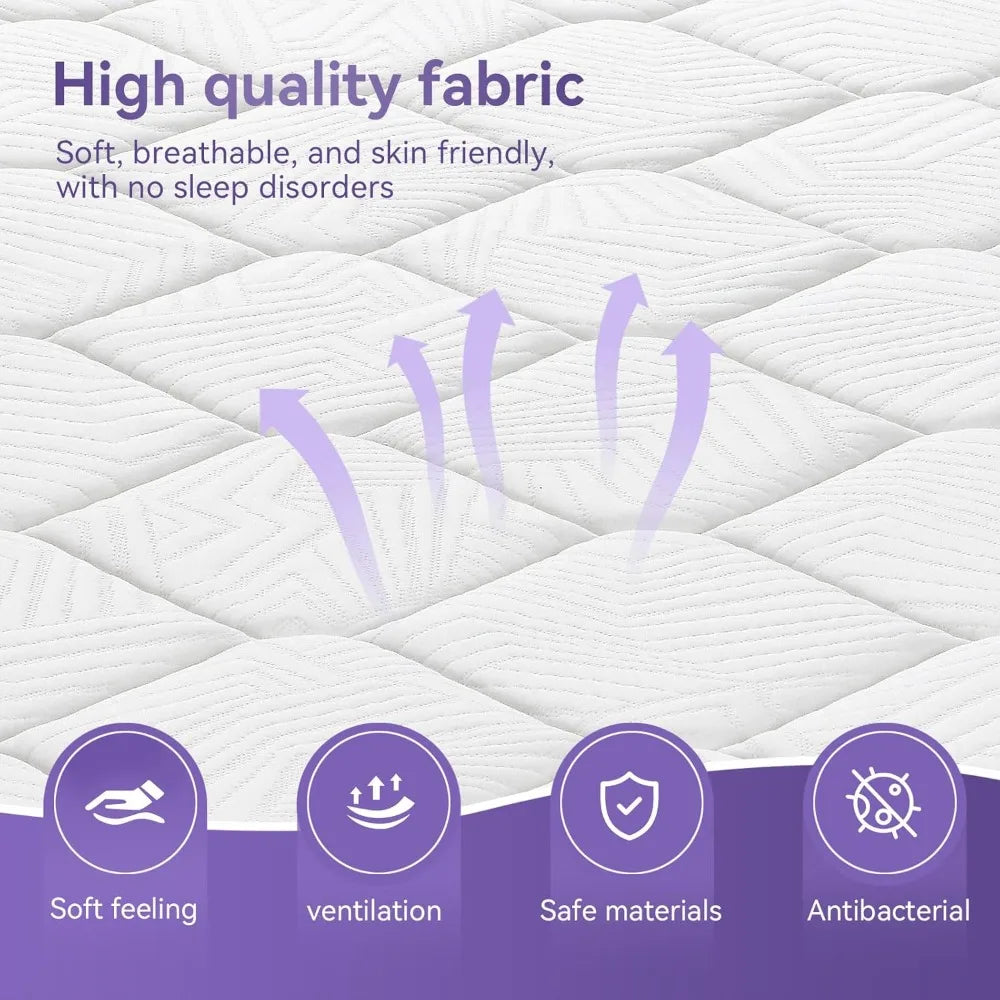 12 Inch Hybrid Memory Foam Mattress