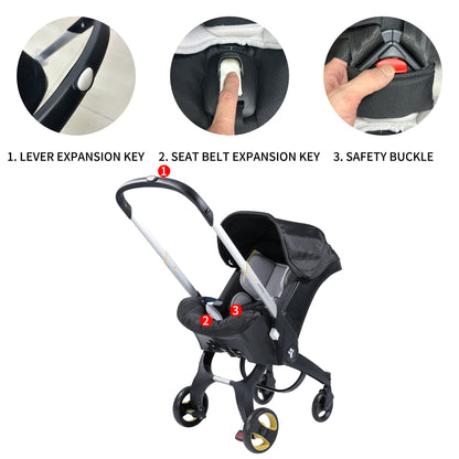 Foldable Baby Stroller with Sunshade