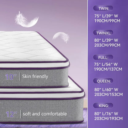 12 Inch Hybrid Memory Foam Mattress