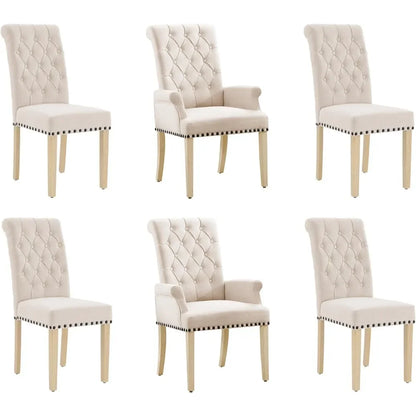 Elegant Tufted Dining Chair Set of 6