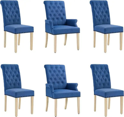 Elegant Tufted Dining Chair Set of 6