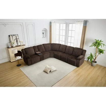 Power Reclining Sectional Sofa Couch