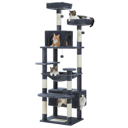 Large Cat Tower with Scratching Posts & Spacious Padded Perches