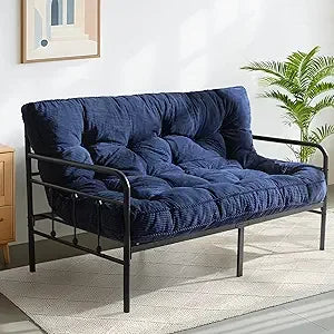 6" Futon Tufted Full Size with Twisted Rope Design