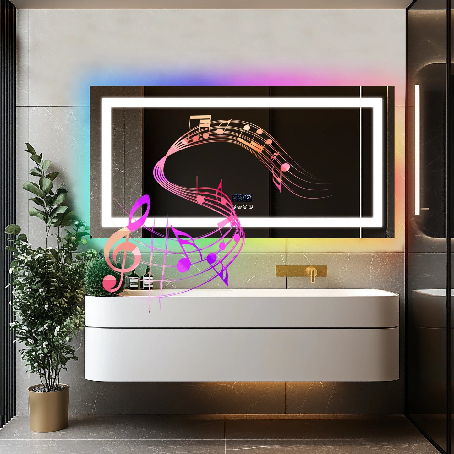 Wall Mounted LED Mirror