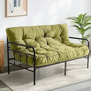 6" Futon Tufted Full Size with Twisted Rope Design