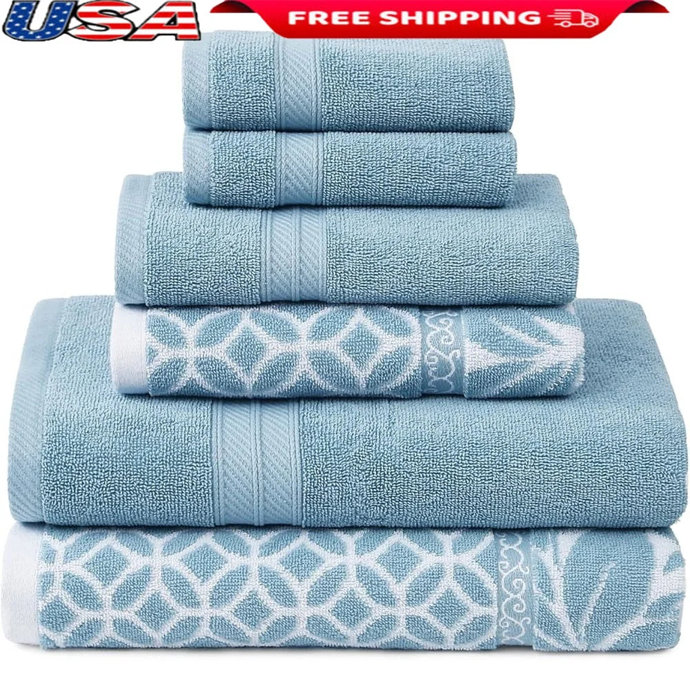 6-Piece Reversible Towel Set
