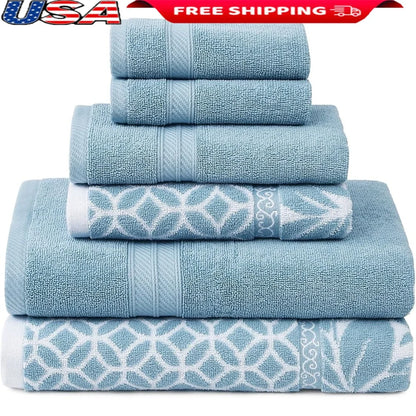 6-Piece Reversible Towel Set