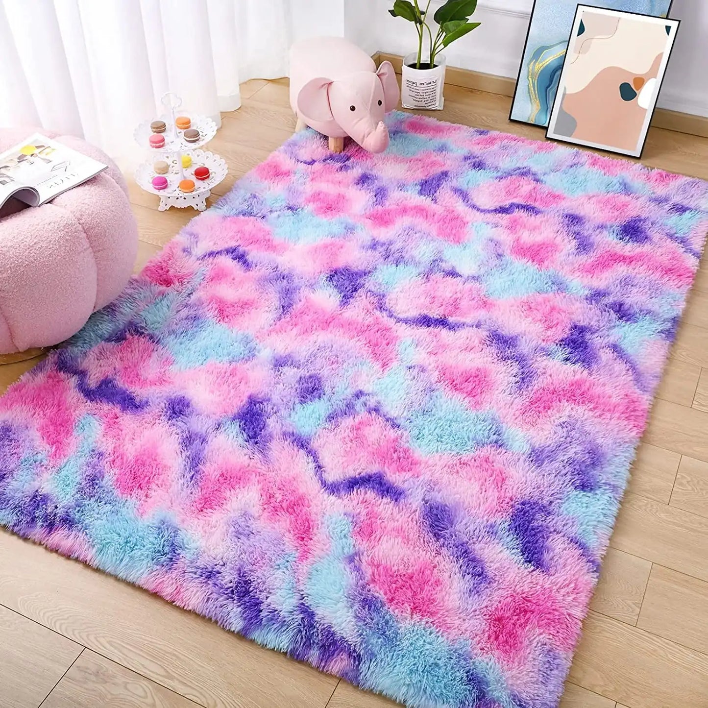 Super Soft Plush Tie Dye Rugs