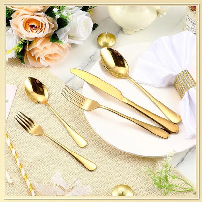 300 Pcs Stainless Steel Flatware Set