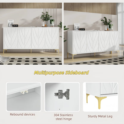 Creative 4-door Sideboard Buffet Cabinet