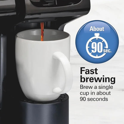 2-Way Coffee Maker, K-Cup, Pods or Grounds, Combo or Single Serve
