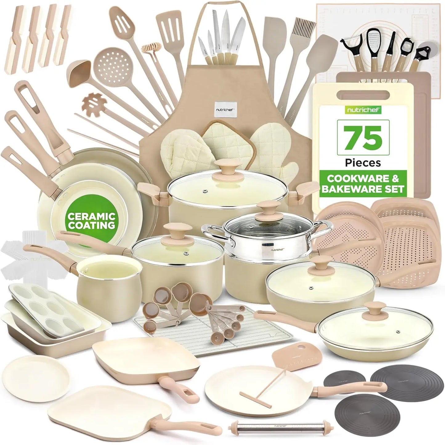 54 Piece Professional Grade Cookware Set