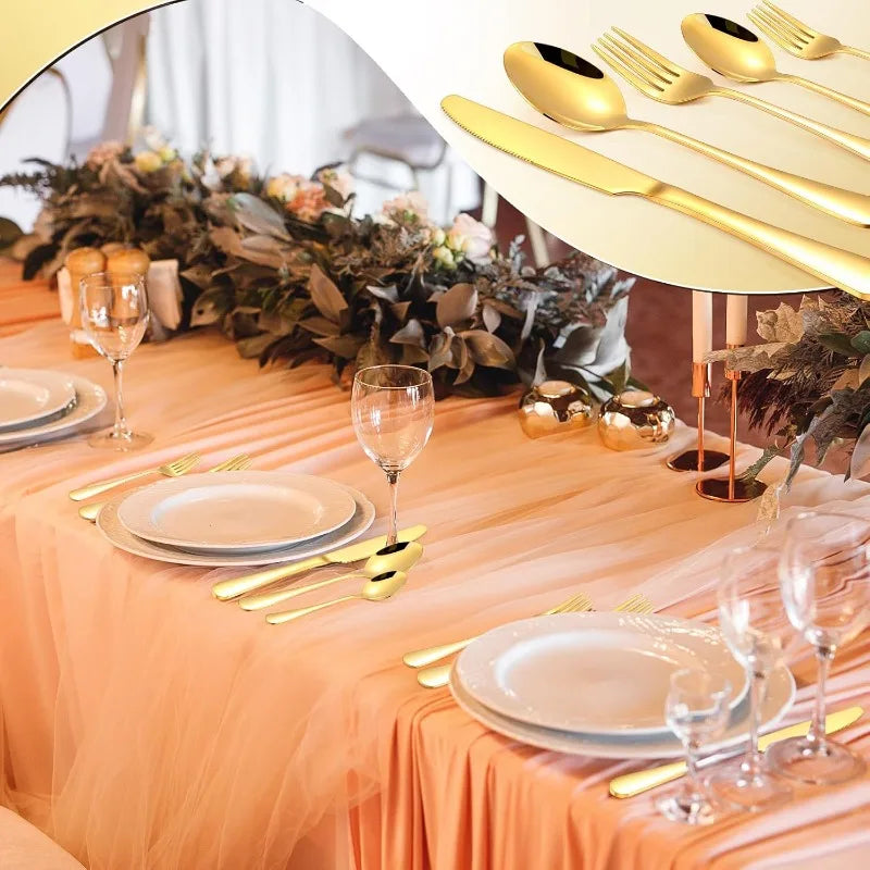 300 Pcs Stainless Steel Flatware Set