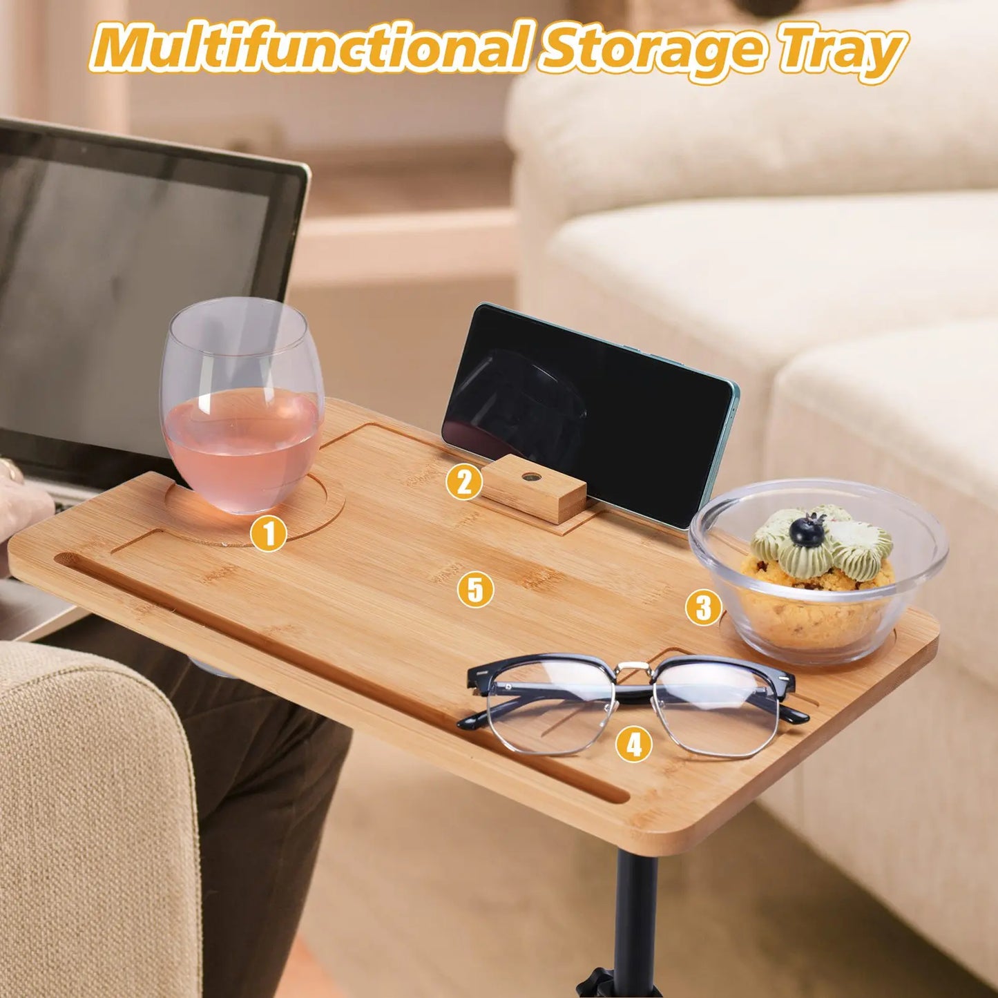 Multi-Purpose Sofa Side Table