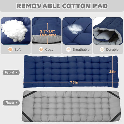 Folding Cot W/Mat Heavy Duty with Carry Bag