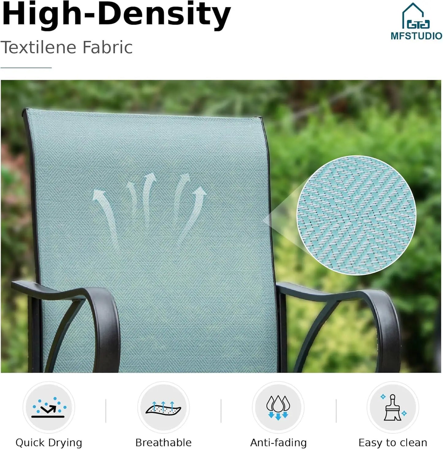 5-Piece High Top Bistro Set for 4