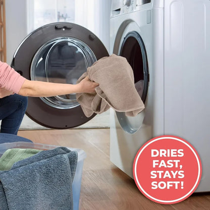 6-Piece Turkish Cotton Bath Towel Set