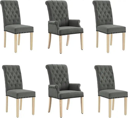Elegant Tufted Dining Chair Set of 6