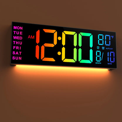 16" Digital Wall Clock