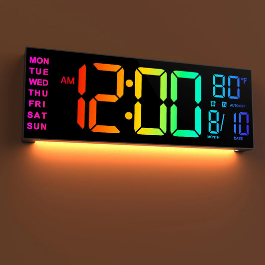 16" Digital Wall Clock