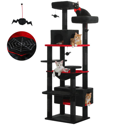 Large Cat Tower with Scratching Posts & Spacious Padded Perches