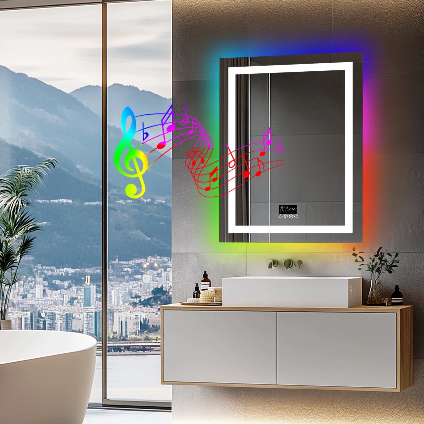 Wall Mounted LED Mirror