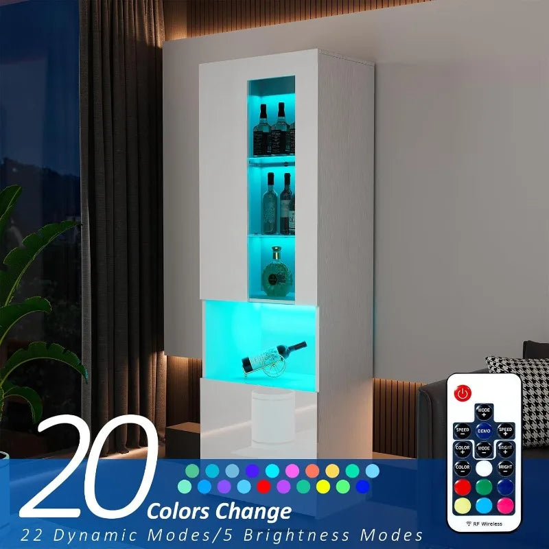 3 Piece Modern High Gloss Fireplace TV Stand + Bookcase Set