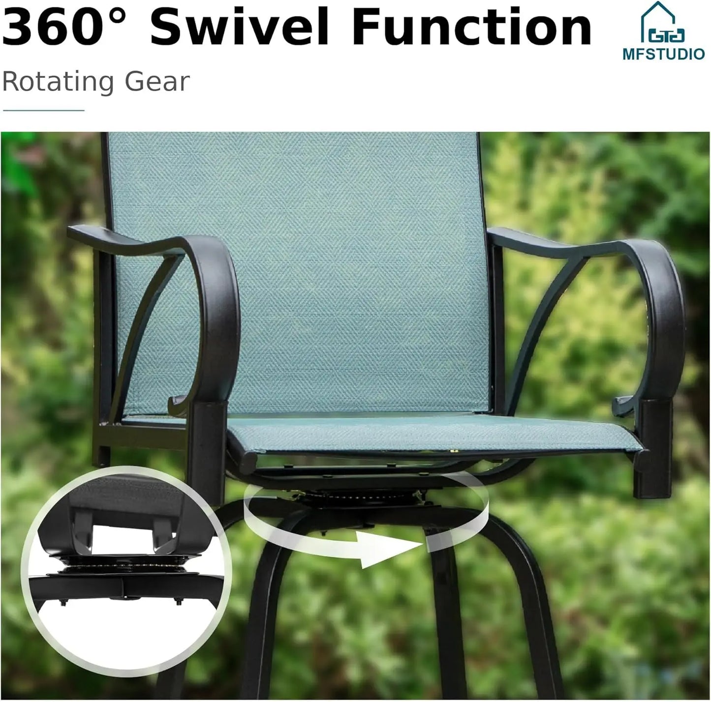 5-Piece High Top Bistro Set for 4