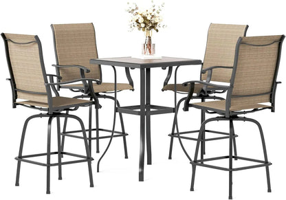 5-Piece High Top Bistro Set for 4