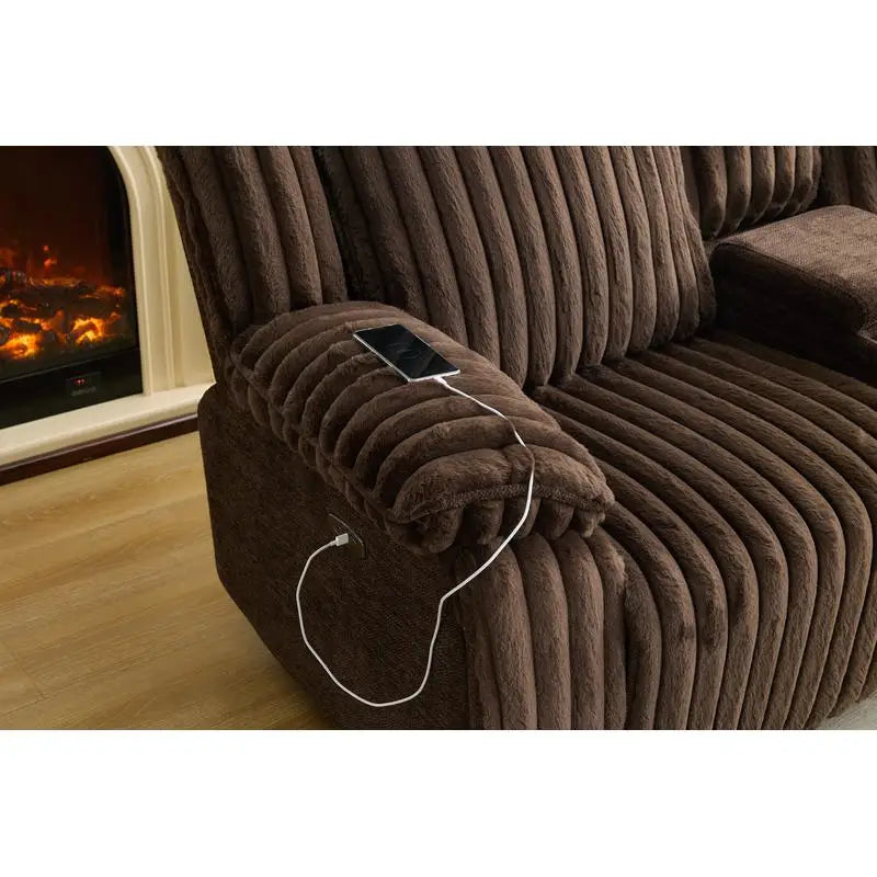 Power Reclining Sectional Sofa Couch