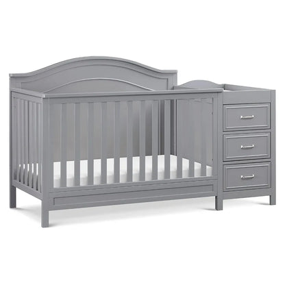 4-in-1 Convertible Baby Crib w/Changing Table