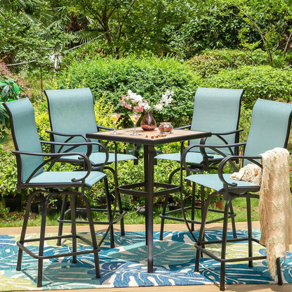 5-Piece High Top Bistro Set for 4
