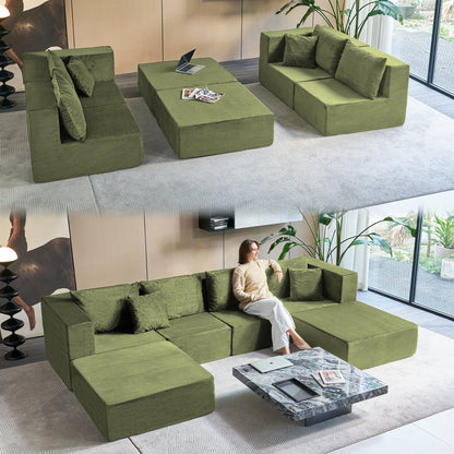 140" Modular Sectional Sofa