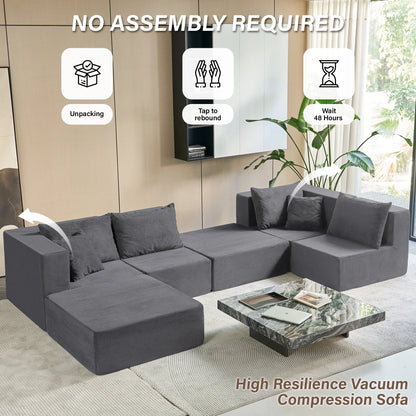 140" Modular Sectional Sofa