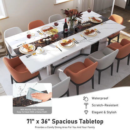 71" Large Rectangular Dining Table