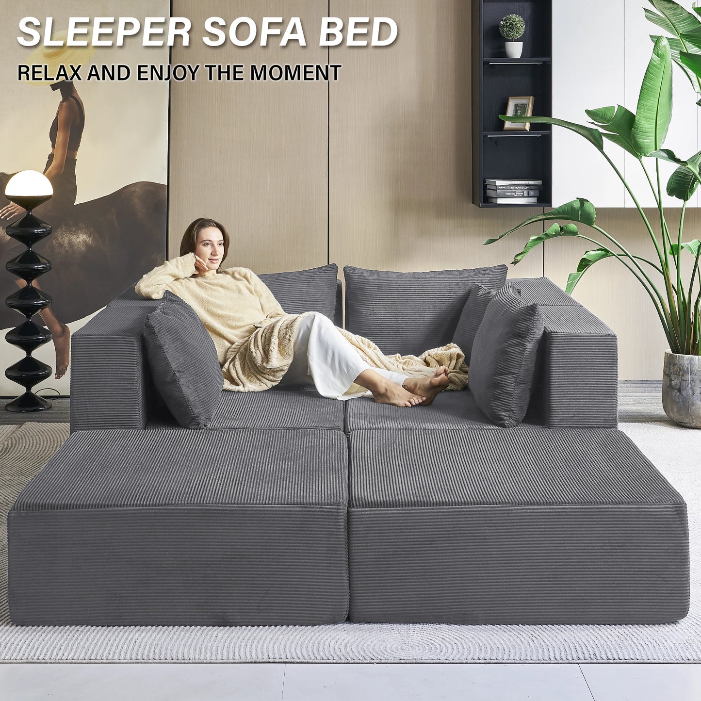 140" Modular Sectional Sofa